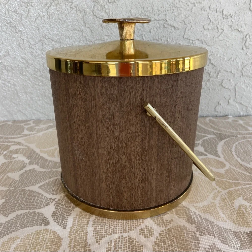 Vintage Mid-Century Modern Ice Bucket by Serv Master